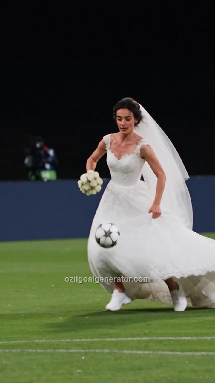 Bride Scores the Ozil Goal