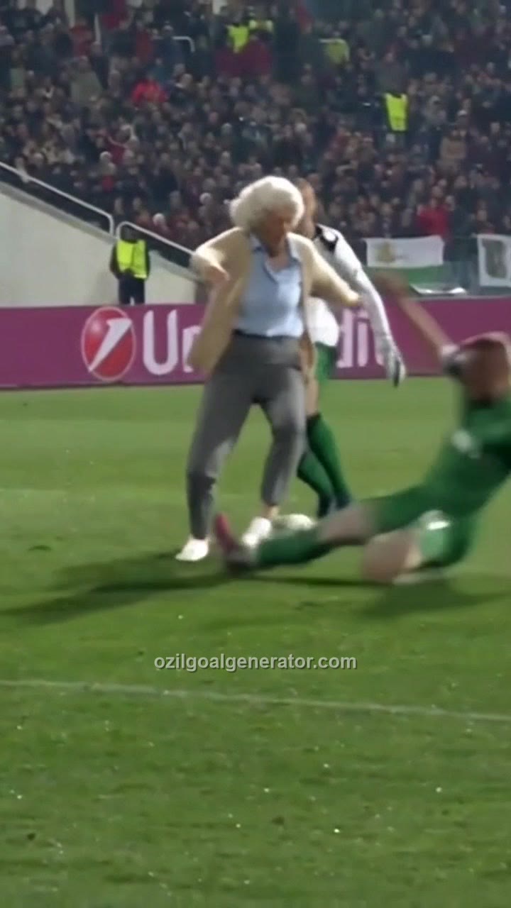 Grandma Scores the Ozil Goal