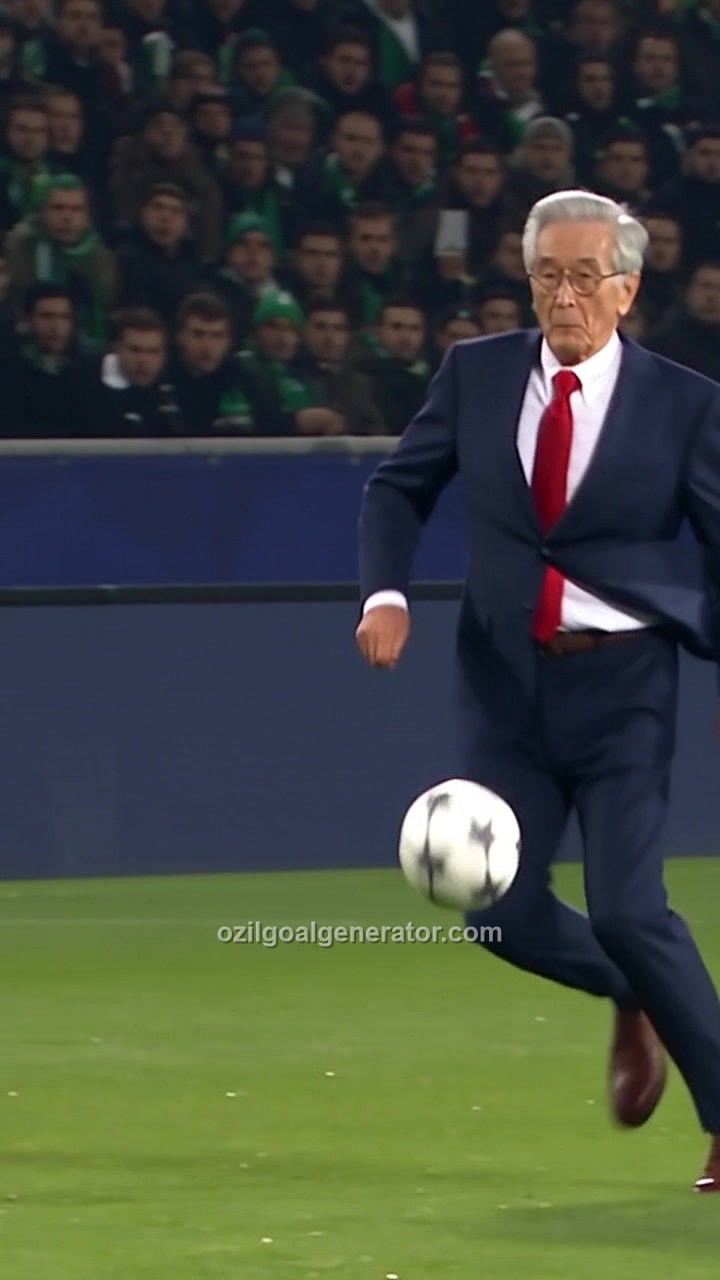 Grandpa in a Suit Scores the Ozil Goal